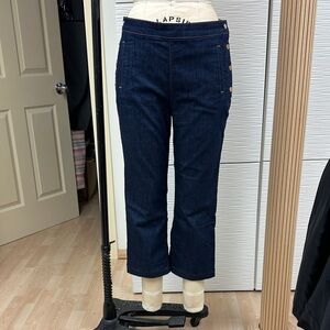 Massimo Dutti Dark Blue Ankle Jeans